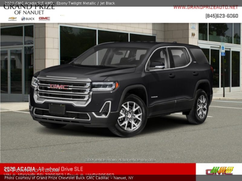 Ebony Twilight Metallic / Jet Black 2020 GMC Acadia SLE AWD