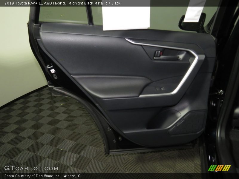 Midnight Black Metallic / Black 2019 Toyota RAV4 LE AWD Hybrid
