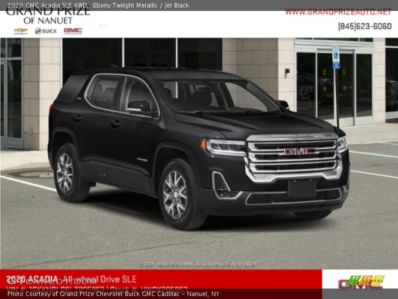 Ebony Twilight Metallic / Jet Black 2020 GMC Acadia SLE AWD