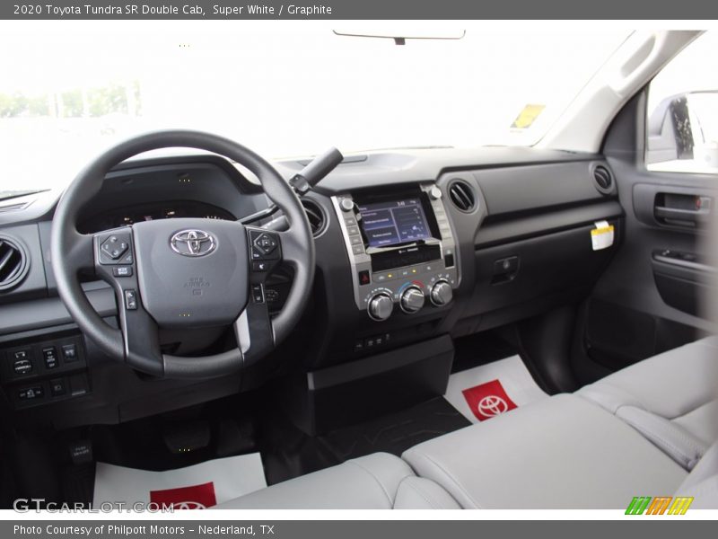 Super White / Graphite 2020 Toyota Tundra SR Double Cab