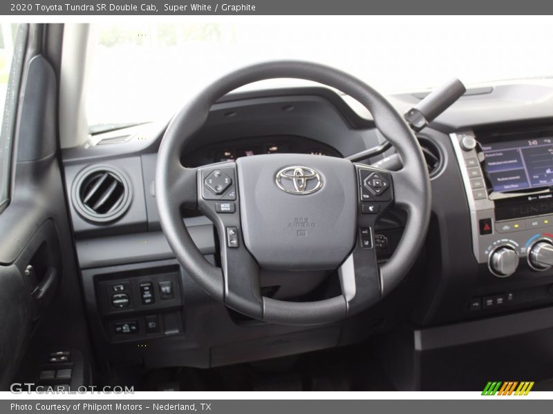 Super White / Graphite 2020 Toyota Tundra SR Double Cab
