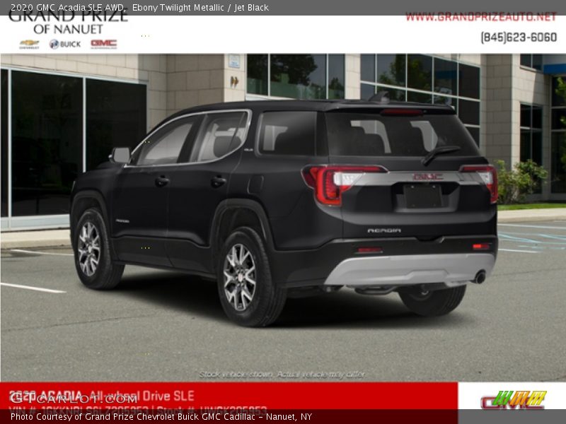 Ebony Twilight Metallic / Jet Black 2020 GMC Acadia SLE AWD