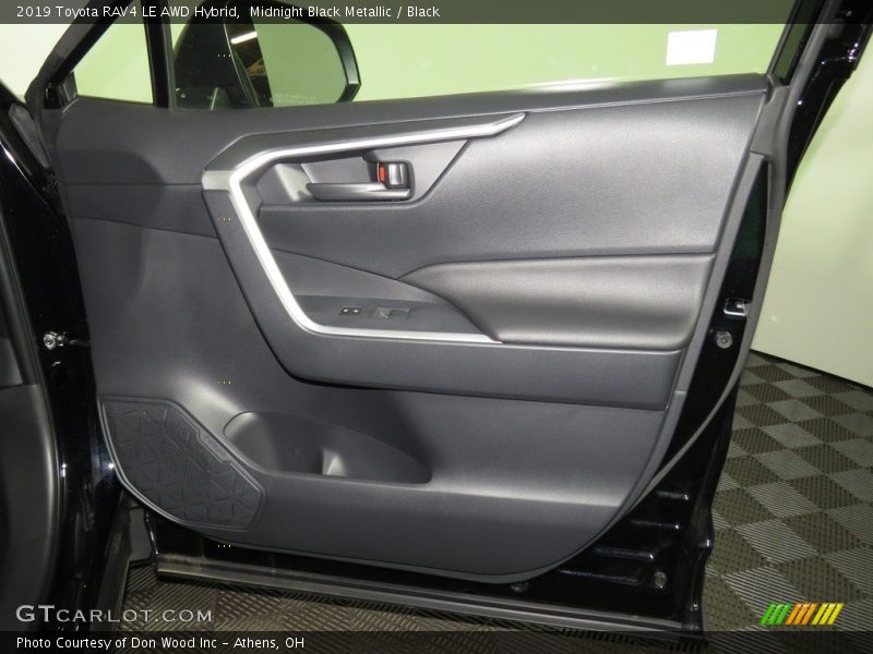 Midnight Black Metallic / Black 2019 Toyota RAV4 LE AWD Hybrid