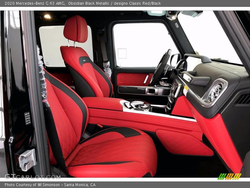 Obsidian Black Metallic / designo Classic Red/Black 2020 Mercedes-Benz G 63 AMG