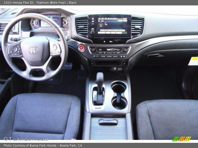 Platinum White Pearl / Black 2020 Honda Pilot EX