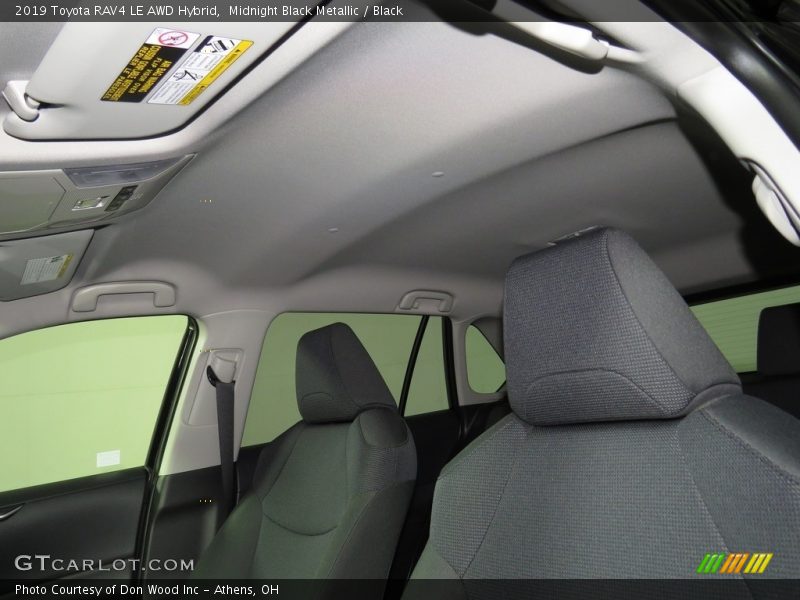 Midnight Black Metallic / Black 2019 Toyota RAV4 LE AWD Hybrid