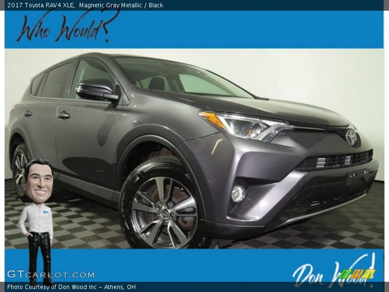 Magnetic Gray Metallic / Black 2017 Toyota RAV4 XLE