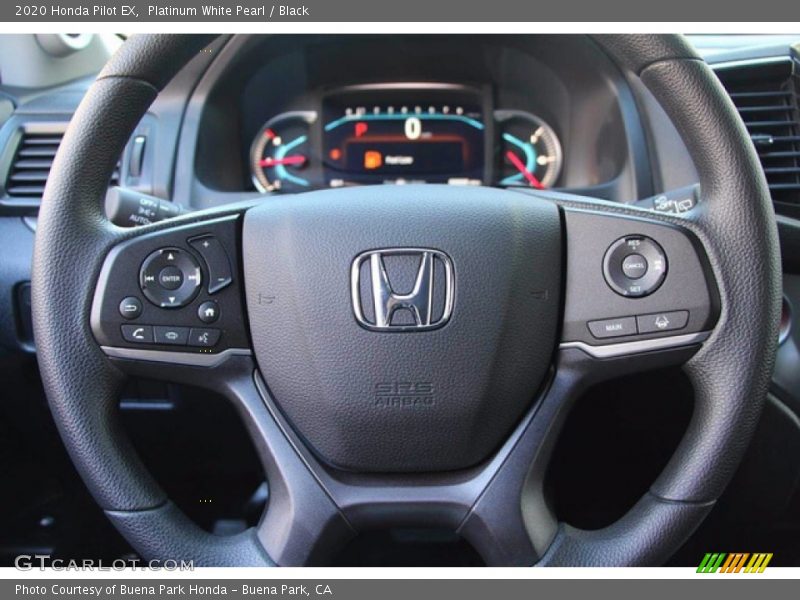 Platinum White Pearl / Black 2020 Honda Pilot EX