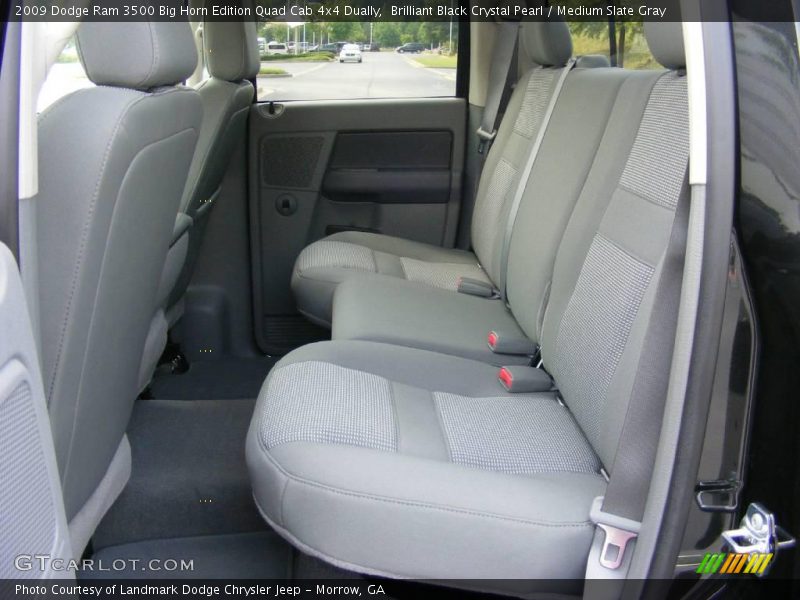 Brilliant Black Crystal Pearl / Medium Slate Gray 2009 Dodge Ram 3500 Big Horn Edition Quad Cab 4x4 Dually