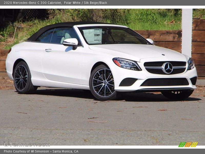 Polar White / Silk Beige/Black 2020 Mercedes-Benz C 300 Cabriolet