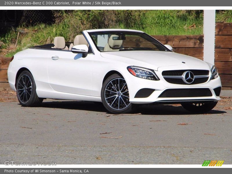 Polar White / Silk Beige/Black 2020 Mercedes-Benz C 300 Cabriolet