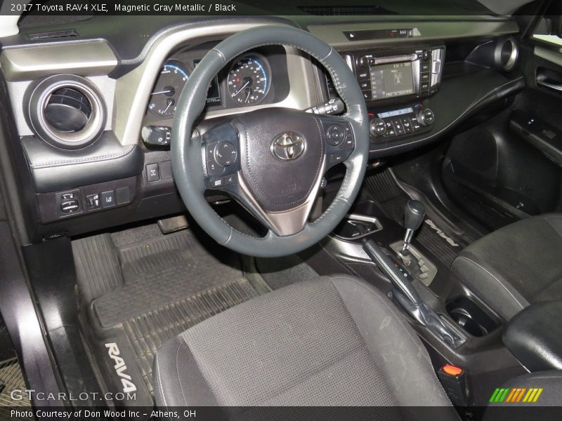 Magnetic Gray Metallic / Black 2017 Toyota RAV4 XLE