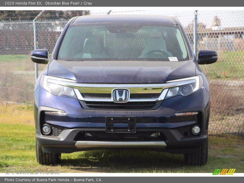 Obsidian Blue Pearl / Gray 2020 Honda Pilot EX
