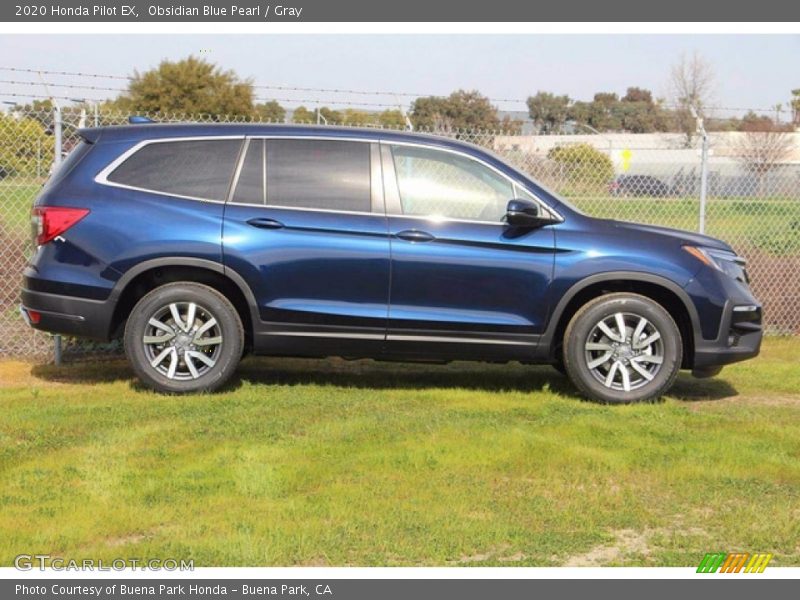 Obsidian Blue Pearl / Gray 2020 Honda Pilot EX