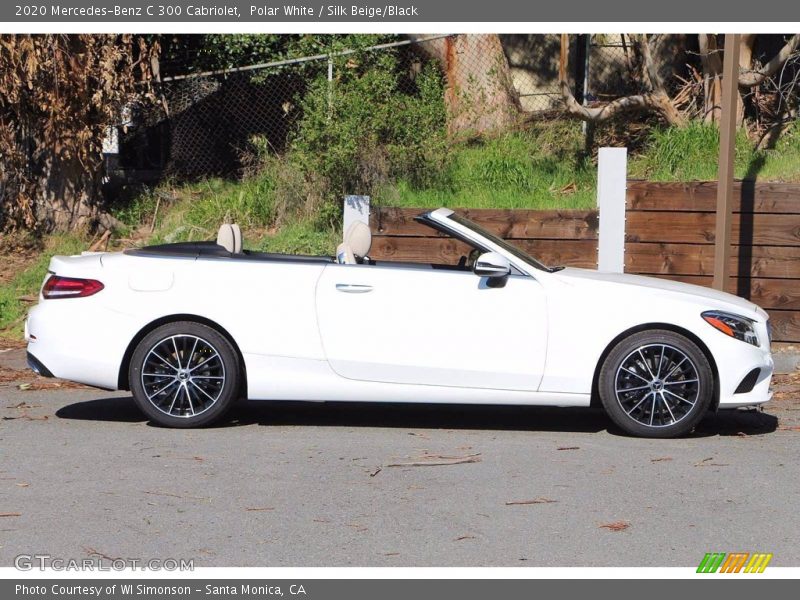 Polar White / Silk Beige/Black 2020 Mercedes-Benz C 300 Cabriolet