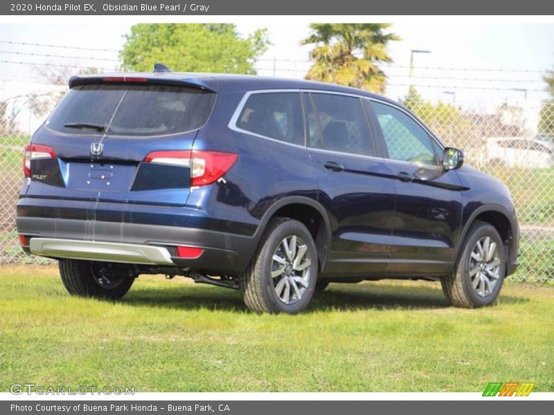 Obsidian Blue Pearl / Gray 2020 Honda Pilot EX