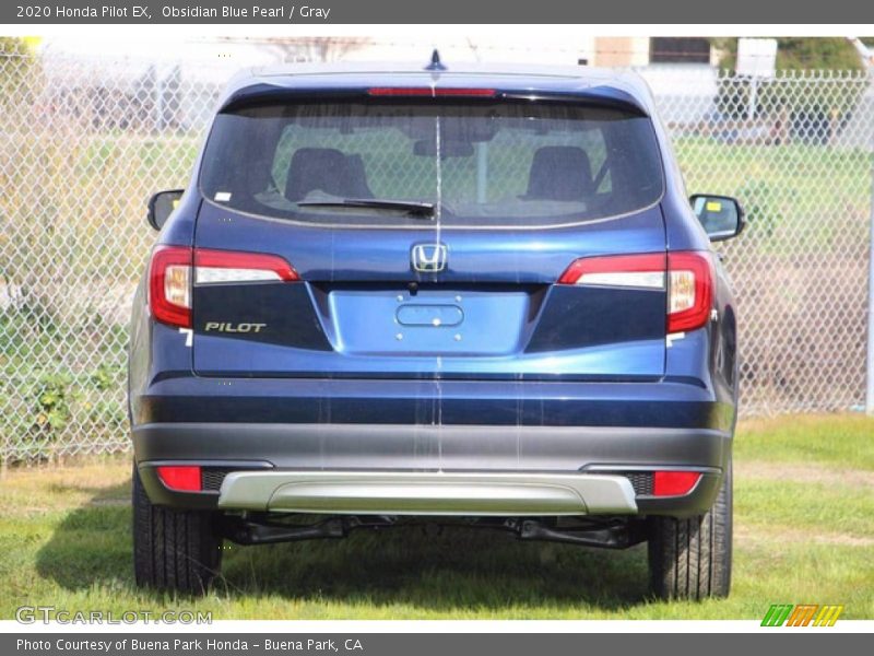 Obsidian Blue Pearl / Gray 2020 Honda Pilot EX