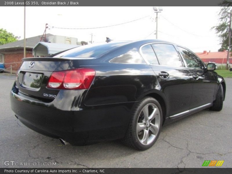 Obsidian Black / Black 2008 Lexus GS 350