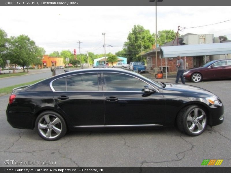 Obsidian Black / Black 2008 Lexus GS 350