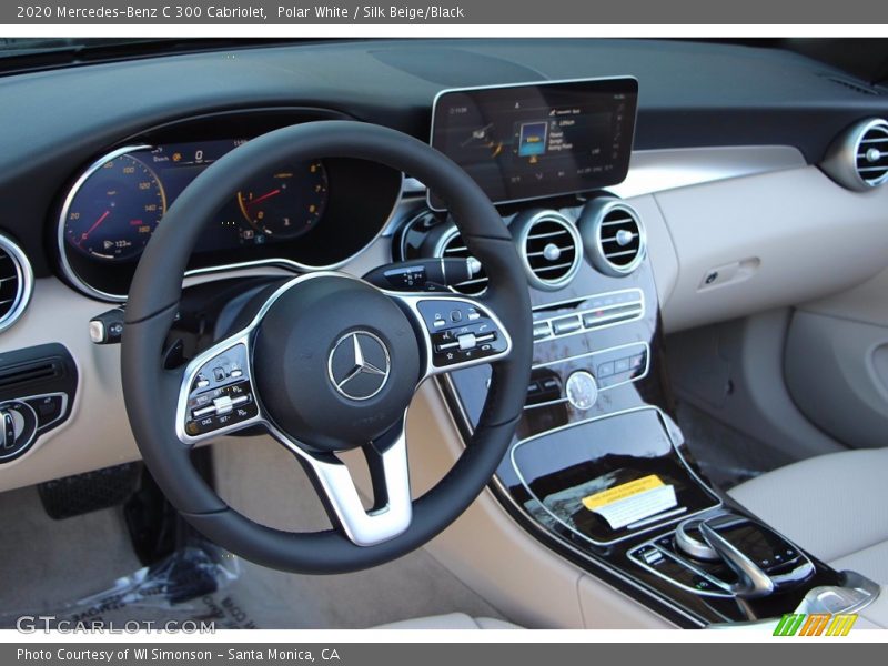 Polar White / Silk Beige/Black 2020 Mercedes-Benz C 300 Cabriolet