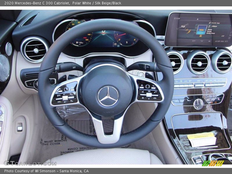 Polar White / Silk Beige/Black 2020 Mercedes-Benz C 300 Cabriolet