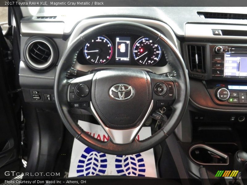 Magnetic Gray Metallic / Black 2017 Toyota RAV4 XLE