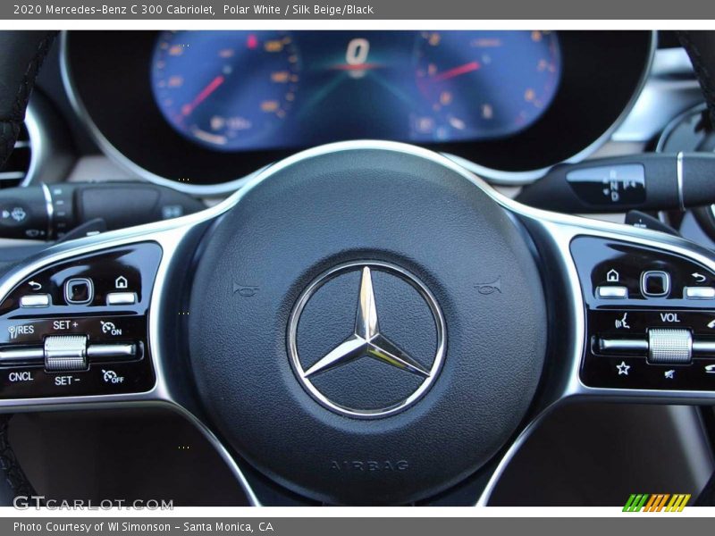 Polar White / Silk Beige/Black 2020 Mercedes-Benz C 300 Cabriolet