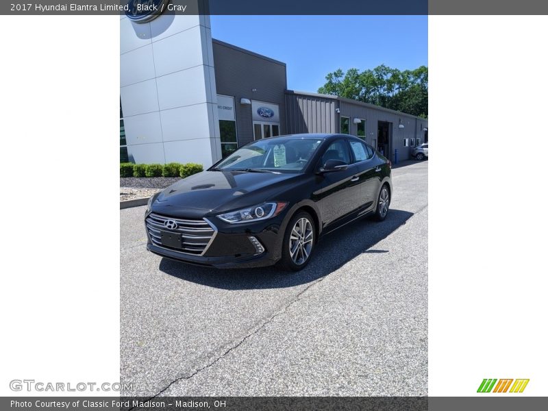 Black / Gray 2017 Hyundai Elantra Limited