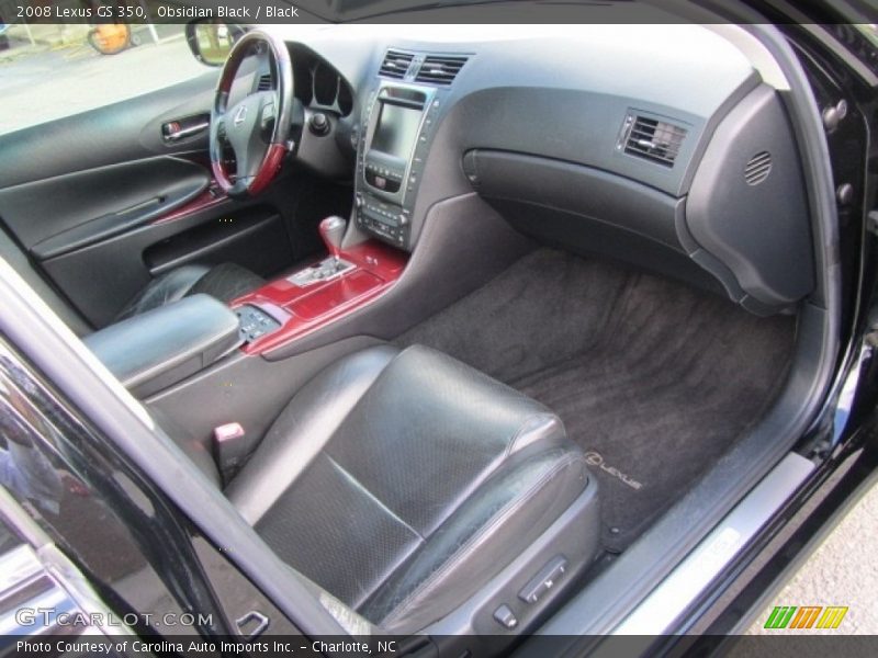 Obsidian Black / Black 2008 Lexus GS 350