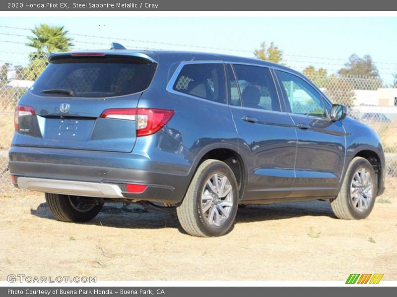 Steel Sapphire Metallic / Gray 2020 Honda Pilot EX