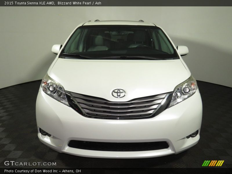Blizzard White Pearl / Ash 2015 Toyota Sienna XLE AWD