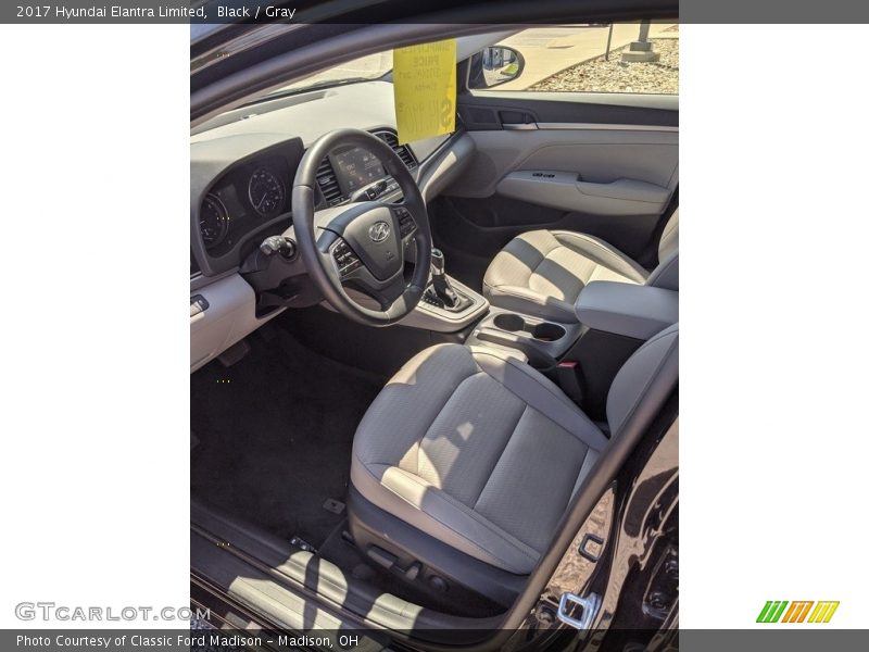 Black / Gray 2017 Hyundai Elantra Limited