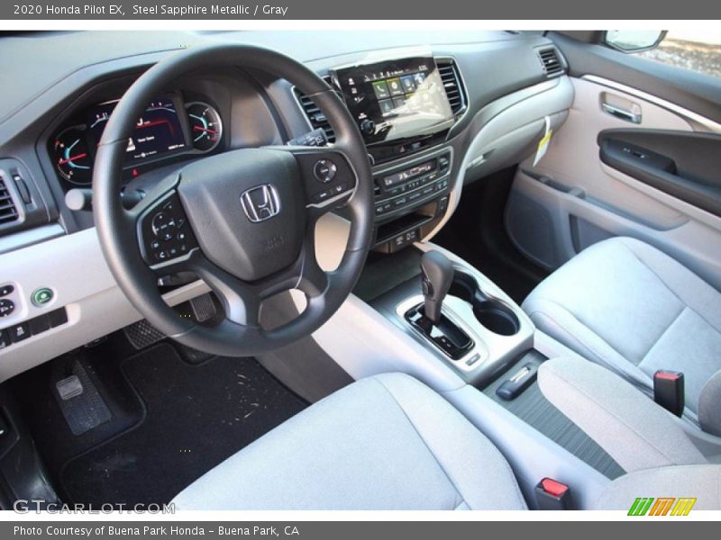 Steel Sapphire Metallic / Gray 2020 Honda Pilot EX