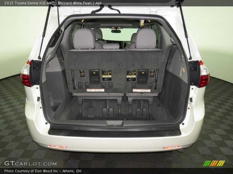 Blizzard White Pearl / Ash 2015 Toyota Sienna XLE AWD
