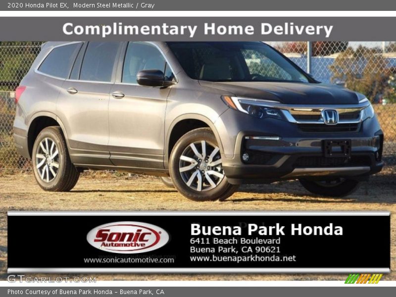 Modern Steel Metallic / Gray 2020 Honda Pilot EX