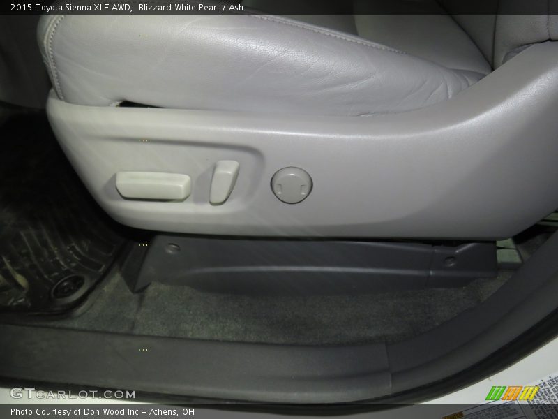 Blizzard White Pearl / Ash 2015 Toyota Sienna XLE AWD