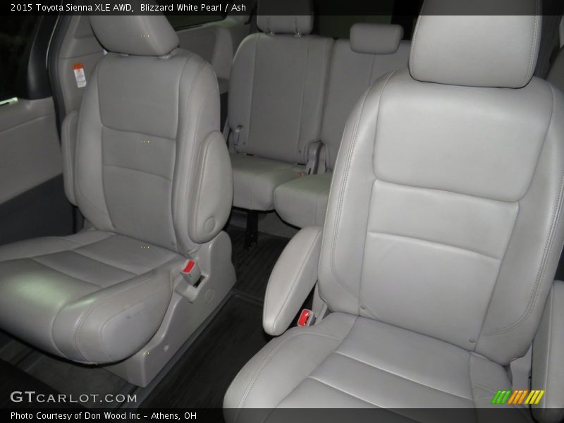 Blizzard White Pearl / Ash 2015 Toyota Sienna XLE AWD