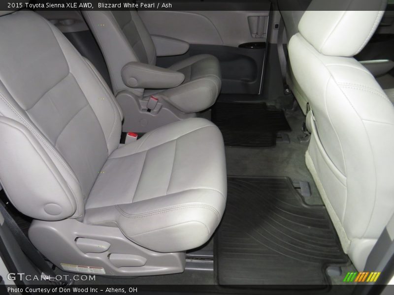 Blizzard White Pearl / Ash 2015 Toyota Sienna XLE AWD