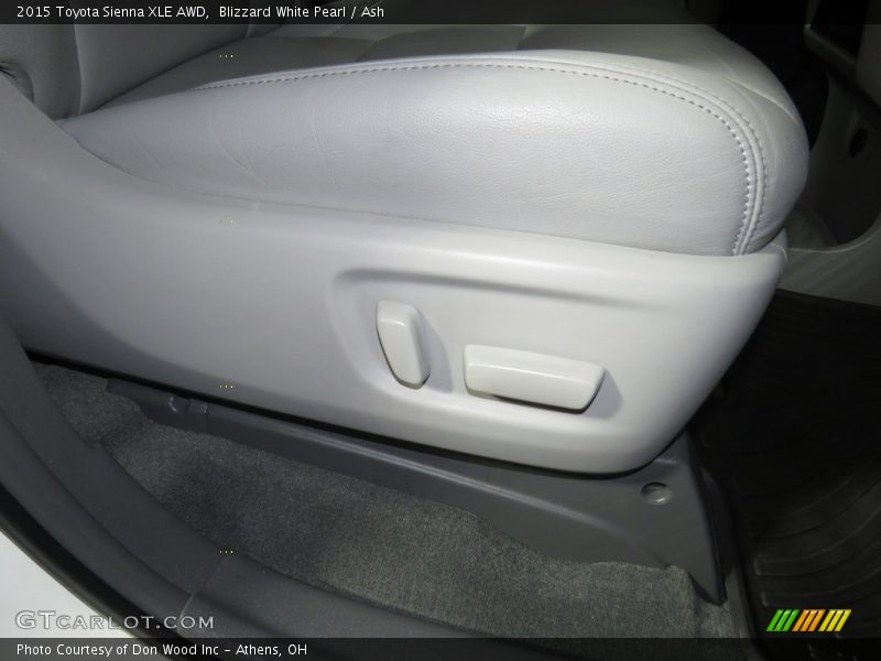 Blizzard White Pearl / Ash 2015 Toyota Sienna XLE AWD