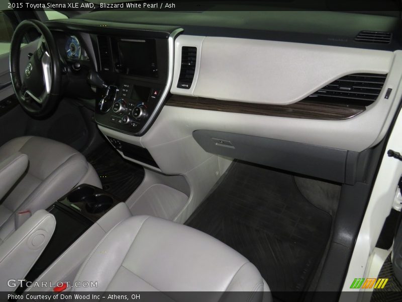 Blizzard White Pearl / Ash 2015 Toyota Sienna XLE AWD