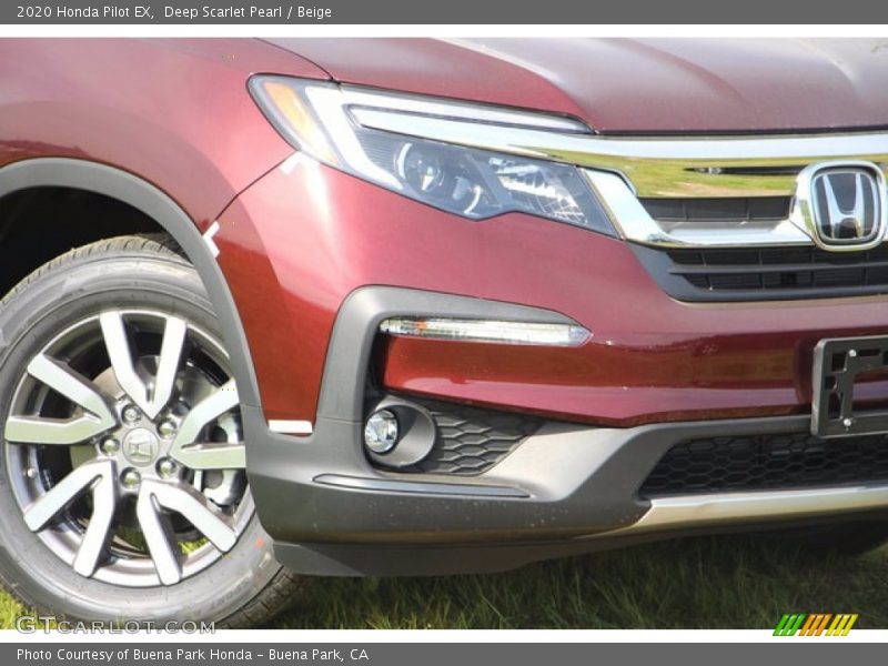 Deep Scarlet Pearl / Beige 2020 Honda Pilot EX