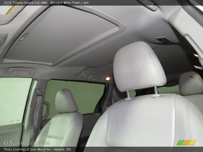 Blizzard White Pearl / Ash 2015 Toyota Sienna XLE AWD