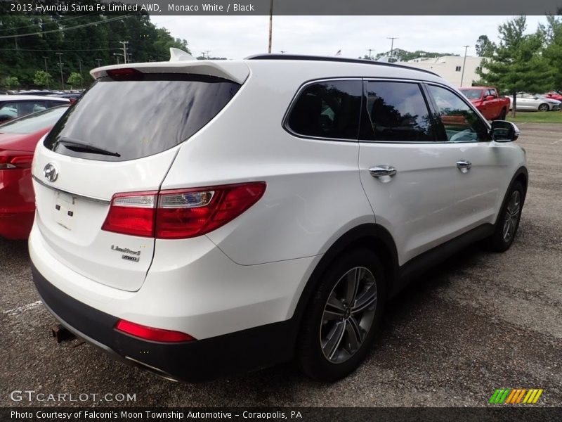 Monaco White / Black 2013 Hyundai Santa Fe Limited AWD
