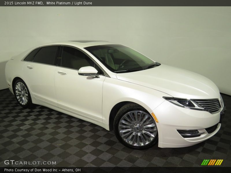White Platinum / Light Dune 2015 Lincoln MKZ FWD