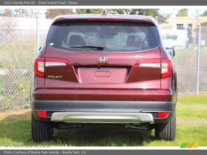 Deep Scarlet Pearl / Beige 2020 Honda Pilot EX