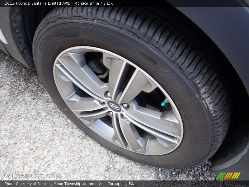 Monaco White / Black 2013 Hyundai Santa Fe Limited AWD