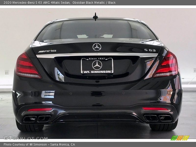 Obsidian Black Metallic / Black 2020 Mercedes-Benz S 63 AMG 4Matic Sedan