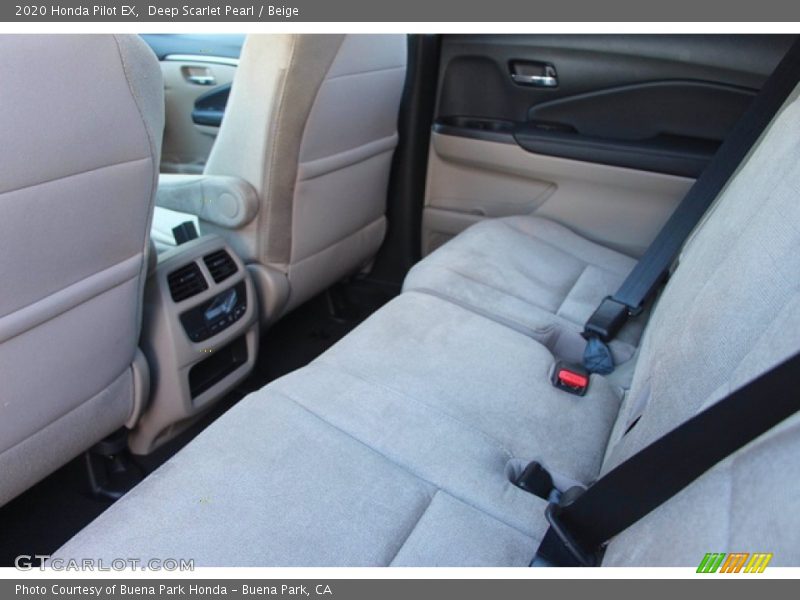 Deep Scarlet Pearl / Beige 2020 Honda Pilot EX