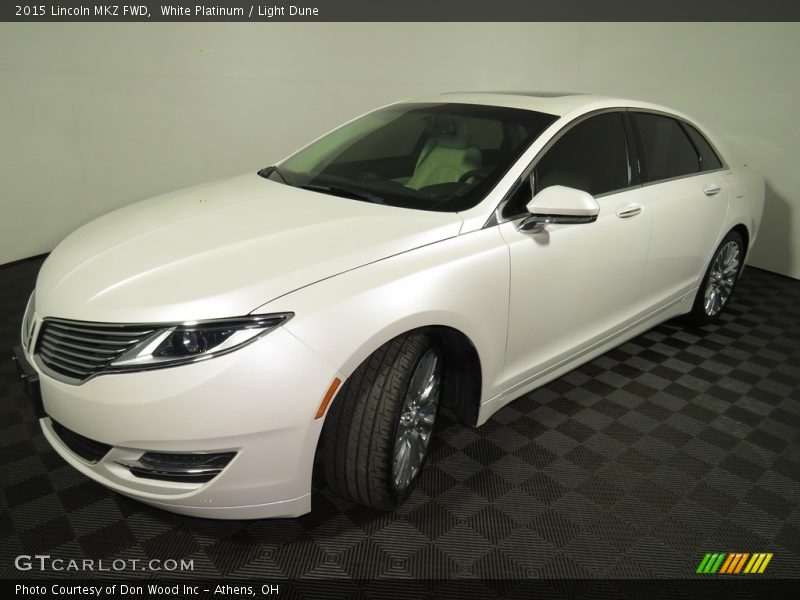 White Platinum / Light Dune 2015 Lincoln MKZ FWD