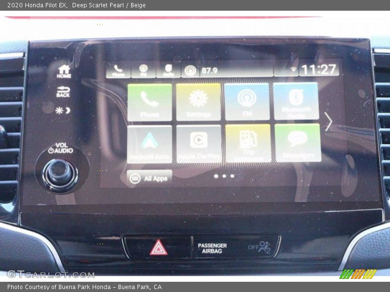 Deep Scarlet Pearl / Beige 2020 Honda Pilot EX